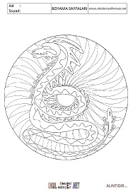 Mandala boyama sayfaları